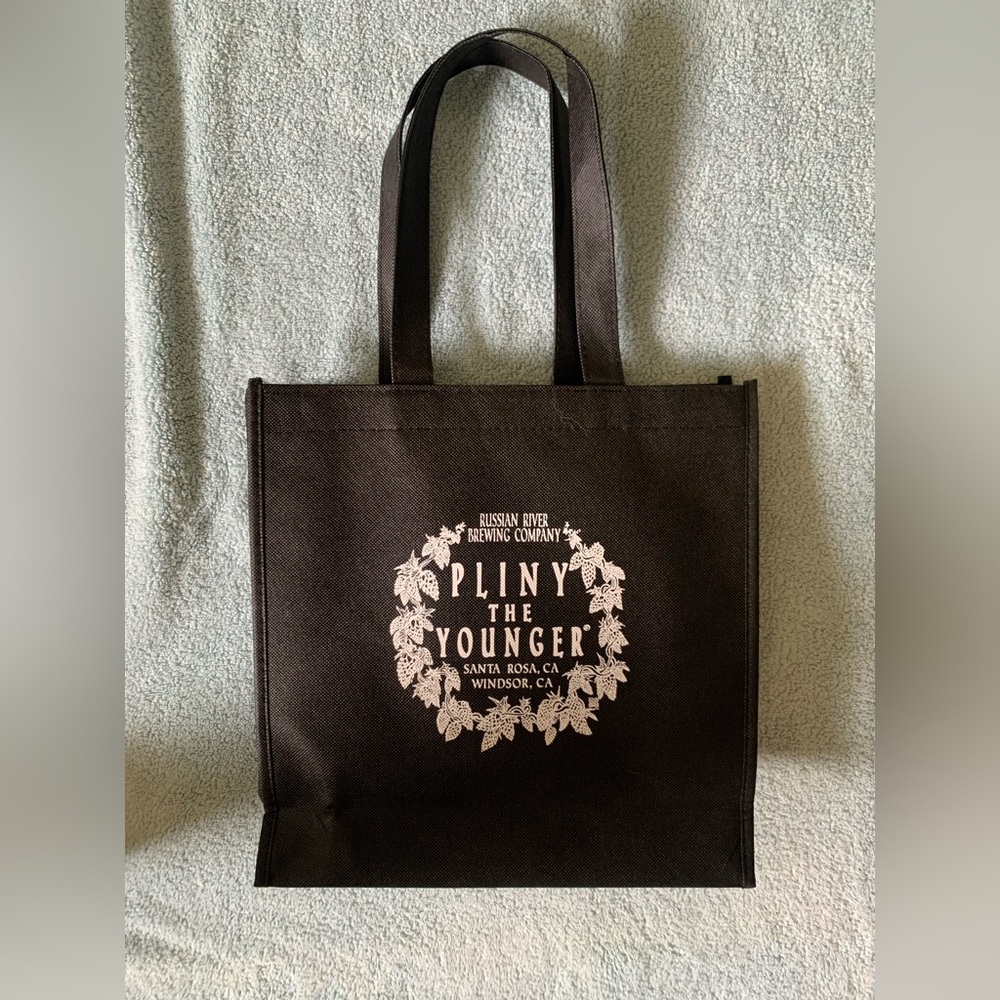 Pliny the Younger Black Tote 3 Beer Bottle Russian River Brewing Company NWOT